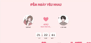 THIỆP ĐẾM NGÀY YÊU